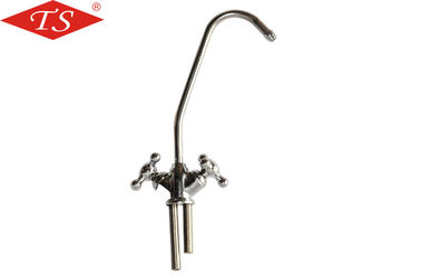 Van de Zuiveringsinstallatietoebehoren van het Rowater de Buisgooseneck Dubbele Tapkraan met Roate-Schakelaar leverancier